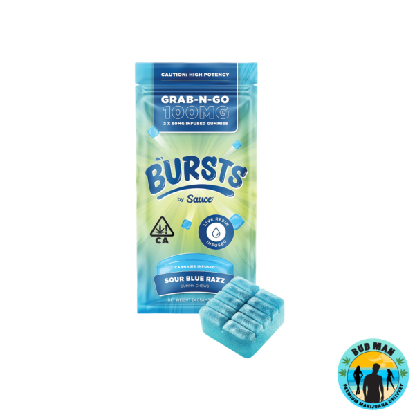 BURSTS by Sauce Live Resin Infused Gummy Chews (100mg THC – 3 options)