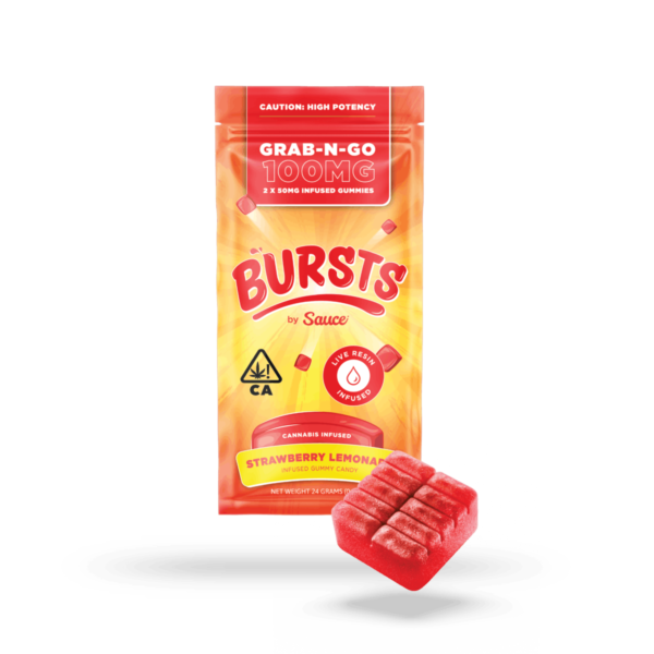 Bursts Gummies – Strawberry Lemonade 100mg