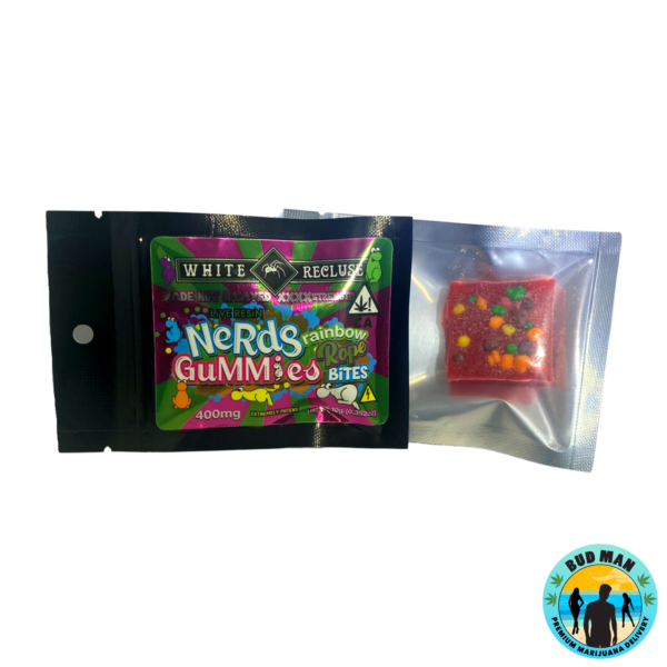 White Recluse Rainbow Rope Bite Gummy (400mg THC)