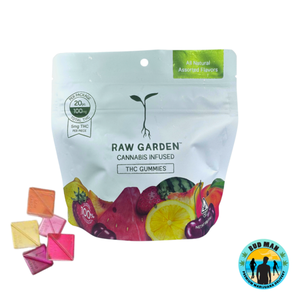 Raw Garden Cannabis Infused THC Gummies (100mg THC – 1 option)
