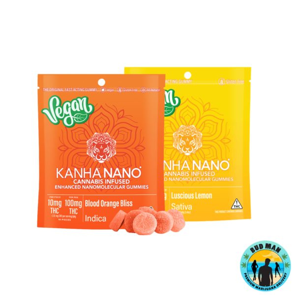 Kanha NANO Vegan Cannabis Infused Gummies (100mg THC – 2 options)