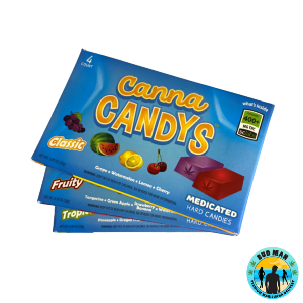 Canna Candys Hard Candies 4-Pack (400mg THC – 5 options)