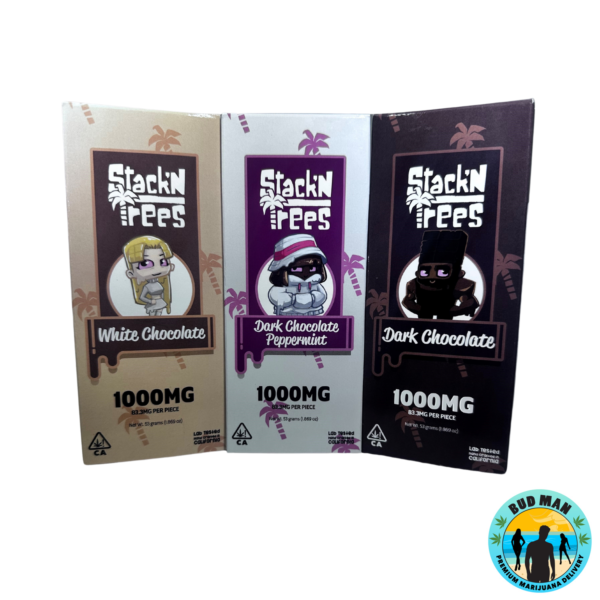 Stack N Trees Chocolate Bars (1,000mg THC – 4 options)
