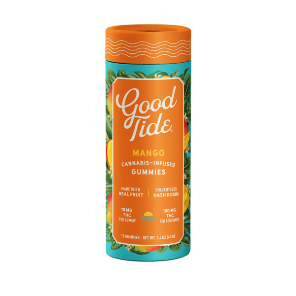 Good Tide 10 Pack Gummies – Mango 100mg