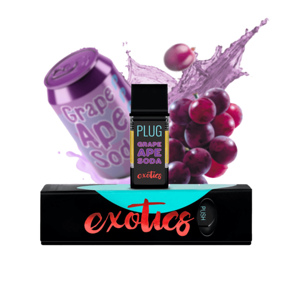 PLUGplay Exotics Cartridge – Grape Ape Soda 1g
