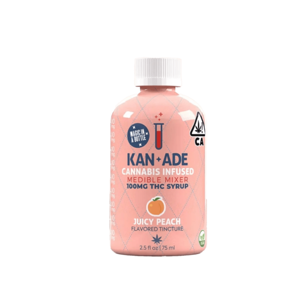 Kan+Ade THC Syrup Mixer – Juicy Peach 100mg