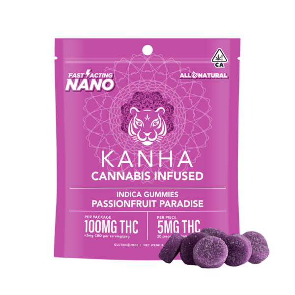 Kanha Nano Gummies – Passionfruit Paradise 100mg