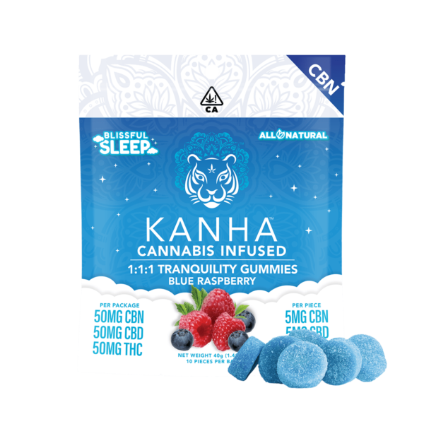 Kanha CBN + THC + CBD Gummies – Tranquility