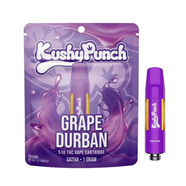 Kushy Punch Cartridge – Grape Durban 1g