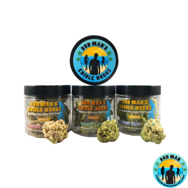 Bud Man’s Edible Nuggz 250mg THC (award winner – 3 options)