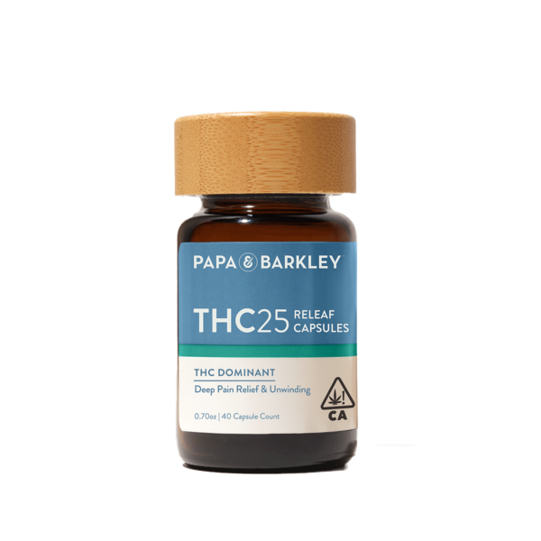 Papa & Barkley THC25 Releaf Capsules, 1000mg