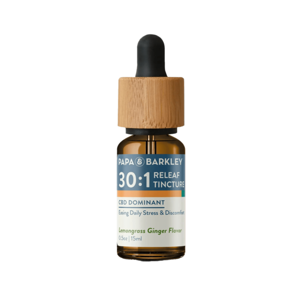 Papa & Barkley 30:1 CBD/THC Releaf Lemongrass Ginger Tincture 15mL