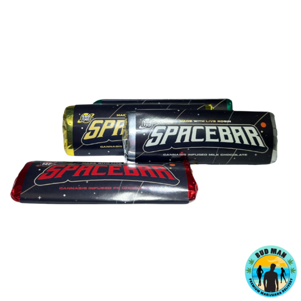 Space Bar Live Rosin Infused Chocolate Bars (500mg THC – 4 options)