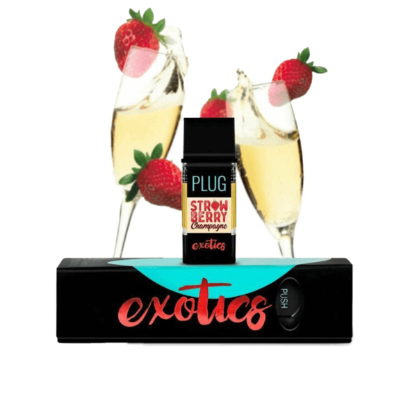 PLUGplay Exotics Cartridge – Strawberry Champagne 1g