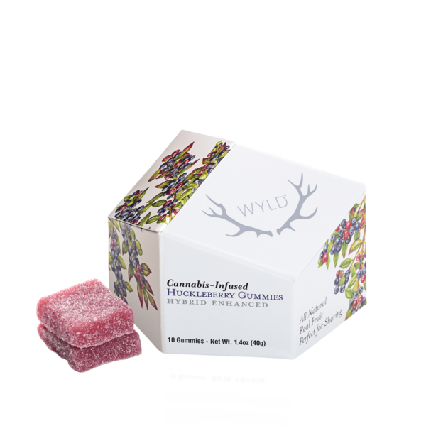 WYLD 10 Pack Hybrid Huckleberry Gummies