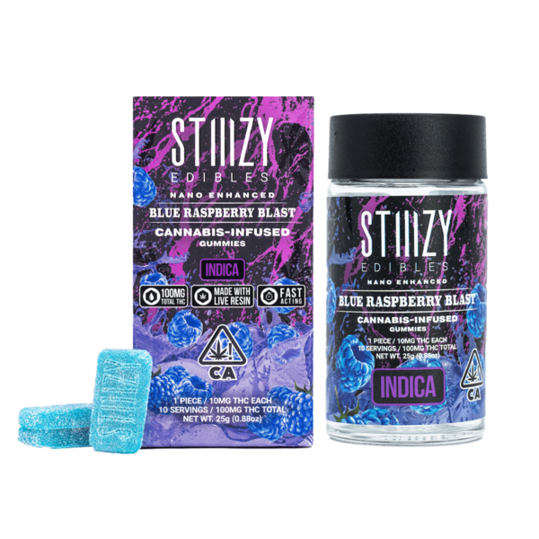 Stiiizy Gummies – Blue Raspberry Blast 100mg