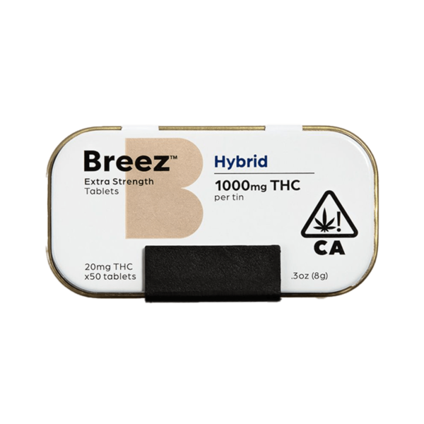 Breez Tablet 50 Count Tin – Hybrid, 1000mg