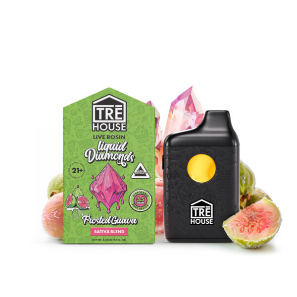 Frosted Guava Sativa Live Rosin Liquid Diamonds Vape Pen